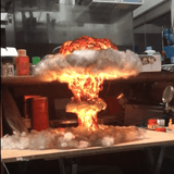 Nuclear Explosion Mushroom Cloud Model Lamp